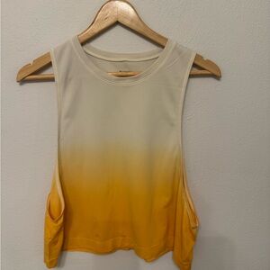 Athleta Gradient Yellow Sleeveless Top